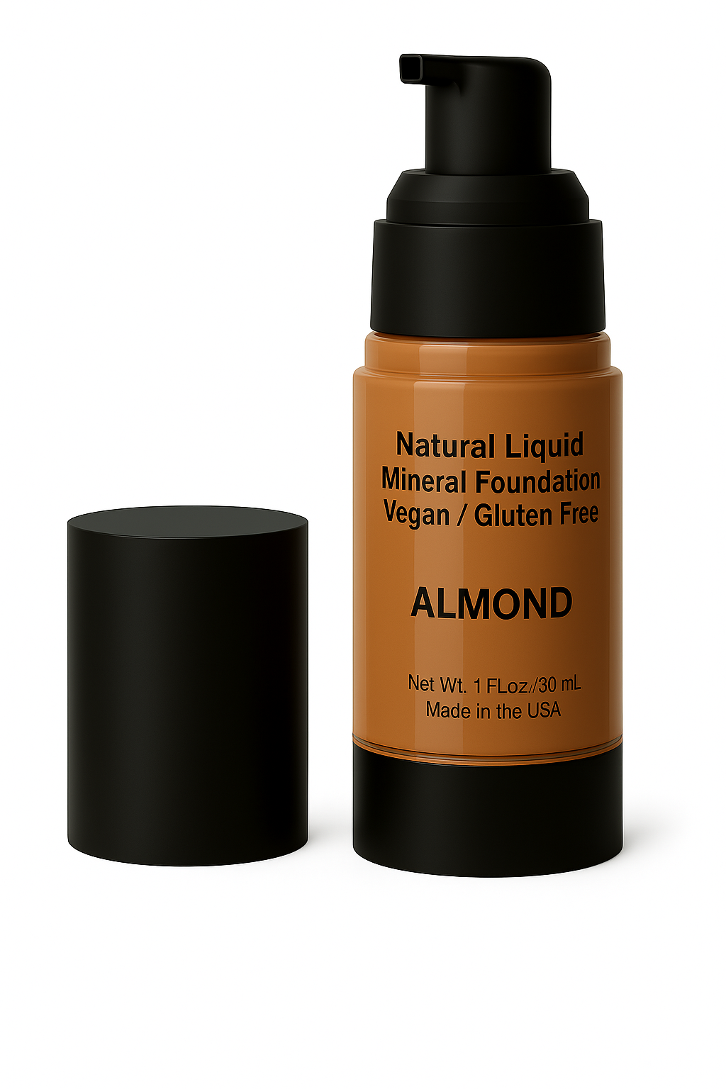 Natural Liquid Mineral Foundation - Almond