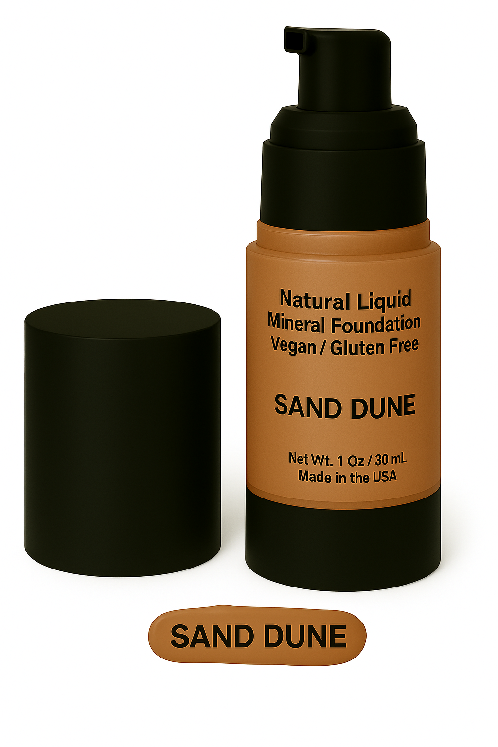 Natural Liquid Mineral Foundation - Sand Dune